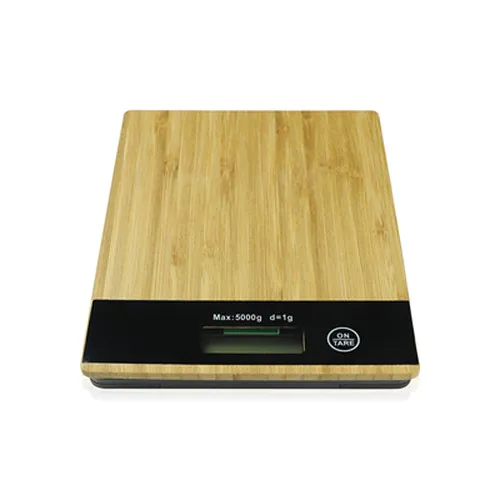 Kitchen scale with bamboo front part | Beck
