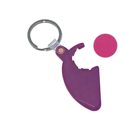 sleutelhanger met winkelmuntje
