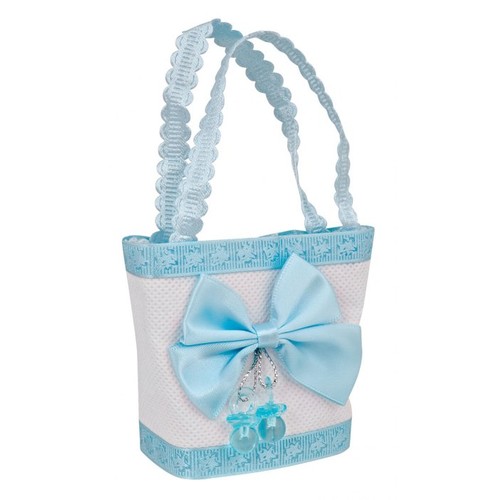 SMALL BAG FAVOR BOW LIGHT BLUE