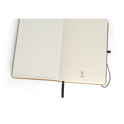 MATISSE. Bloc-notes A5 avec couverture rigide en cuir (70% recyclé) avec pages lignées MATISSE. Bloc-notes A5 avec couverture rigide en cuir (70% recyclé) avec pages lignées