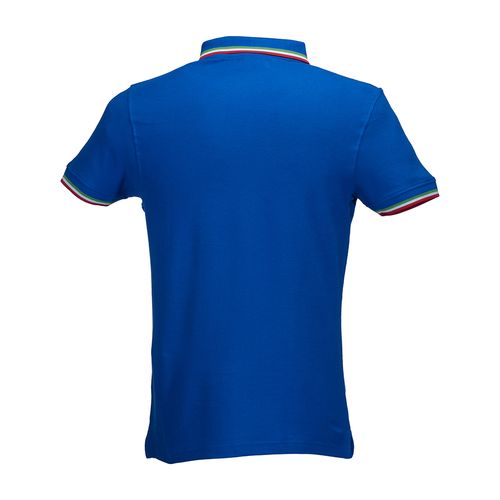 100% piqué cotton (180 g/m2) short-sleeved polo shirt with three-colour trims
