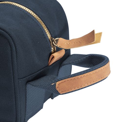 Recycled canvas beauty case with side handle Recycled canvas beauty case with side handle