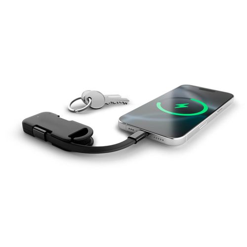 Evergreen Go 2-in1 keyring with powerbank. rTPE. LED indicator