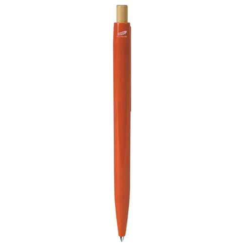 BALLPOINT PEN WITH BLUE REFILL IN WHEAT STRAW+ABS AND BAMBOO BALLPOINT PEN WITH BLUE REFILL IN WHEAT STRAW+ABS AND BAMBOO