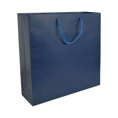 157 g/m2 matte laminated paper shopping bag with gusset and bottom reinforcement 157 g/m2 matte laminated paper shopping bag with gusset and bottom reinforcement