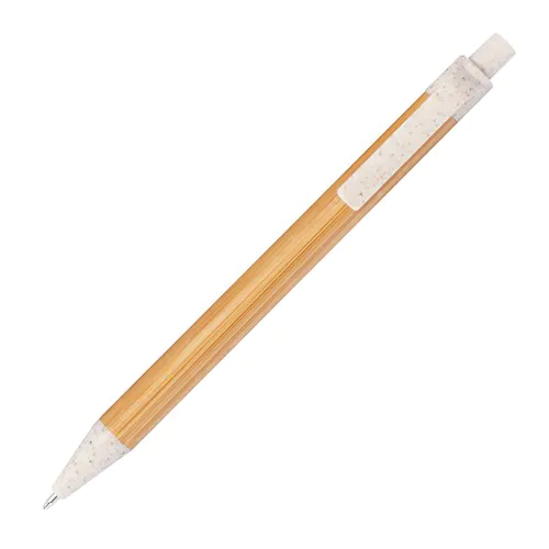 Stylo à bille en paille de blé et bambou