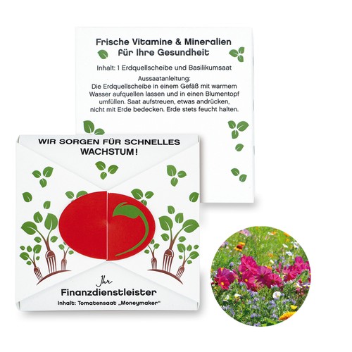 Closure – Oval Seed Card - Summer flower mix Closure – Oval Seed Card - Summer flower mix