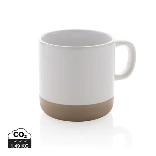 Taza de cerámica esmaltada 360ml. Taza de cerámica esmaltada 360ml.
