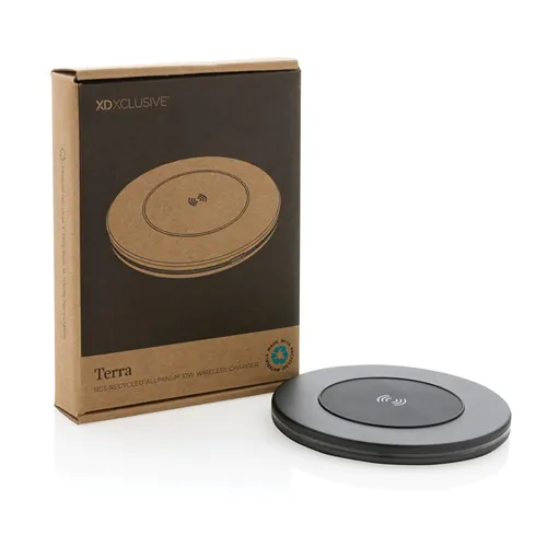 Caricatore wireless 10W in alluminio RCS Terra Caricatore wireless 10W in alluminio RCS Terra