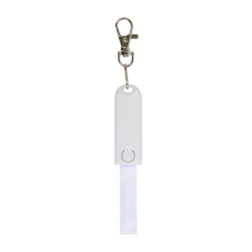 Lanière avec mousqueton avec fonction de cable de recharge avec prise Micro-USB/Lightning/