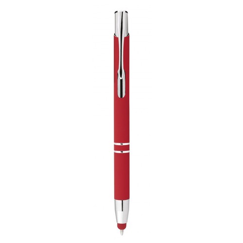 BALLPOINT ALUMINIUM RUBBER-COATED RED