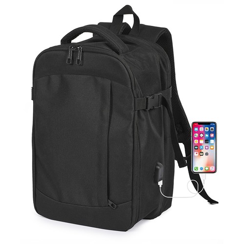 FLUGZEUG-LAPTOP-RUCKSACK AUS 600D-POLYESTER