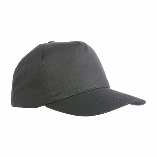 Cotton 5-panel cap with 2 mm-thick visor, embroidered eyelets and adjustable velcro strap Cotton 5-panel cap with 2 mm-thick visor, embroidered eyelets and adjustable velcro strap