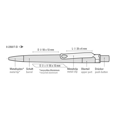 RECYCLED PET PEN CORE F SI RECYCLED PET PEN CORE F SI
