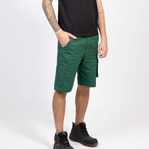 Stretch twill bermuda shorts SLATE