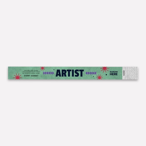 Customizable 25mm Tyvek Identification Wristband