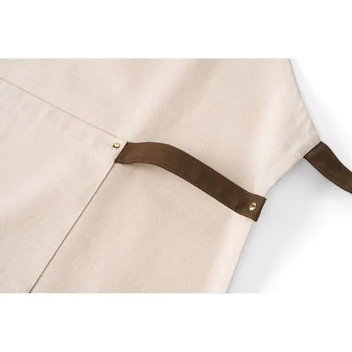 HOLM. Schürze aus 100% Canvas-Baumwolle (320 g/m²) mit Metalldetails