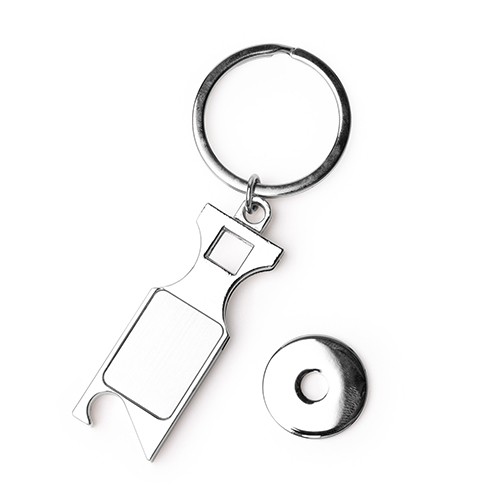 sleutelhanger met winkelmuntje sleutelhanger met winkelmuntje