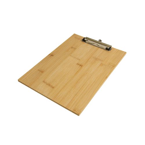 Bamboo A4 folder with metal clip