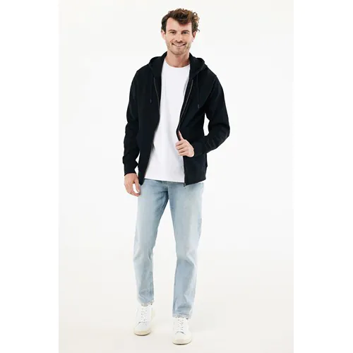 IQONIQ Abisko gerecycled katoen hoodie met rits