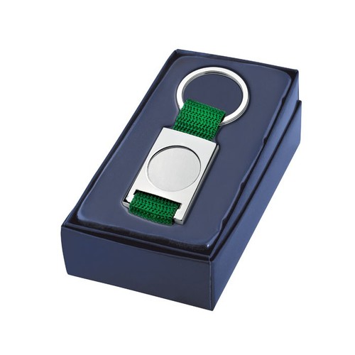 PORTE-CLÉS TISSU VERT - CAVITÉ 25 mm PORTE-CLÉS TISSU VERT - CAVITÉ 25 mm
