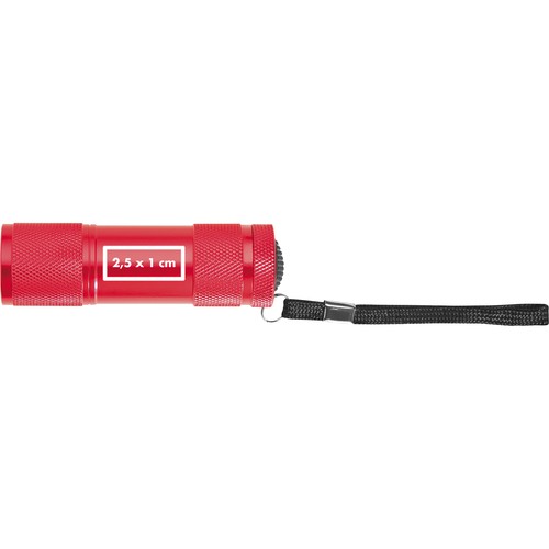 Aluminium zaklamp 9 LED