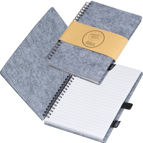 Carnet en feutrine RPET BRENDA Carnet en feutrine RPET BRENDA