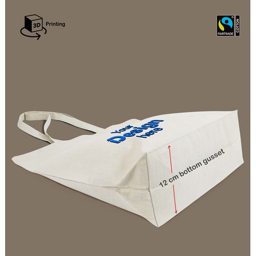Fairtrade organic cotton tote 3D printing Fairtrade organic cotton tote 3D printing