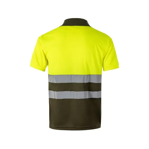 VL CUPID. Polo piqué bicolore (160g/m²) à manches courtes, en polyester (100%)
