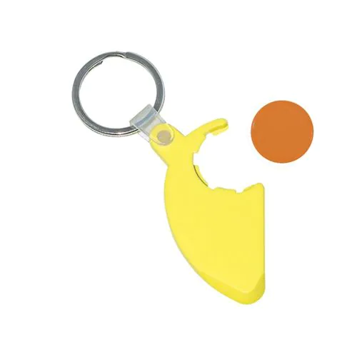 sleutelhanger met winkelmuntje sleutelhanger met winkelmuntje