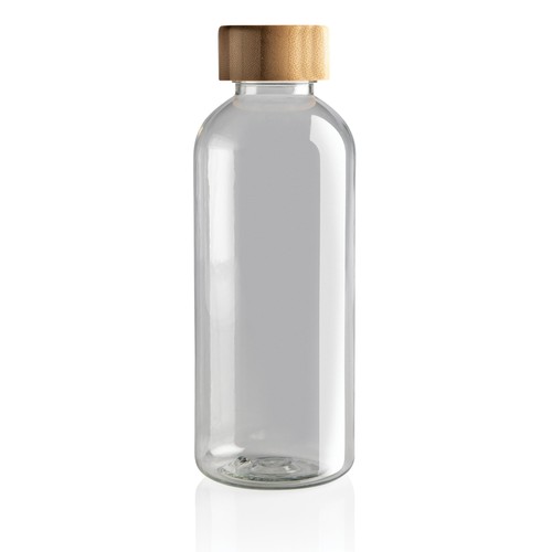 Bouteille 600ml en rPET RCS avec couvercle en bambou Bouteille 600ml en rPET RCS avec couvercle en bambou