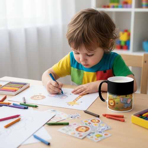 Mug Magique Personnalisé – Effet Thermochromique, sur Commande