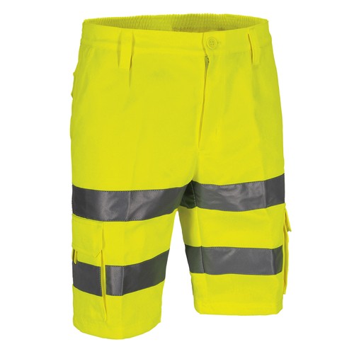korte broek met reflecterende strepen