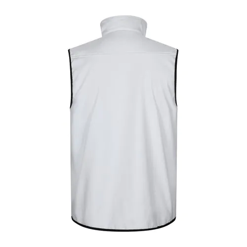 VL VARUNA. Soft shell vest (280g/m²), with polar lining, in polyester (94%) and elastane (6%)