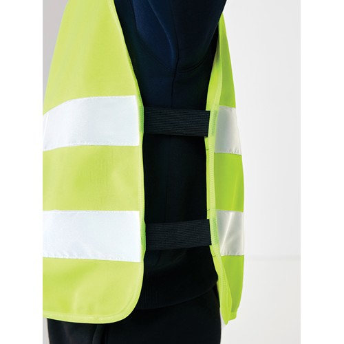 GRS recycled PET high-visibility safety vest 7-12 years