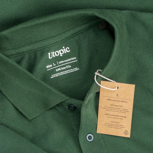 Polo 100% tissu régénéré