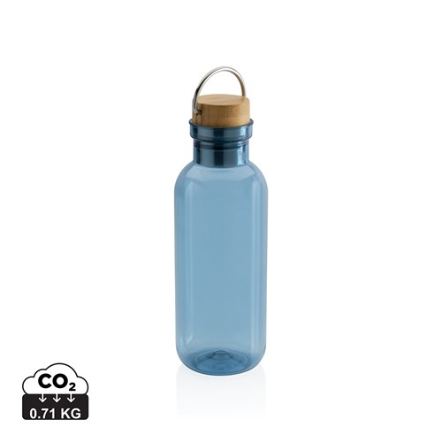 Bouteille 680ml en rPET RCS, couvercle en bambou Bouteille 680ml en rPET RCS, couvercle en bambou