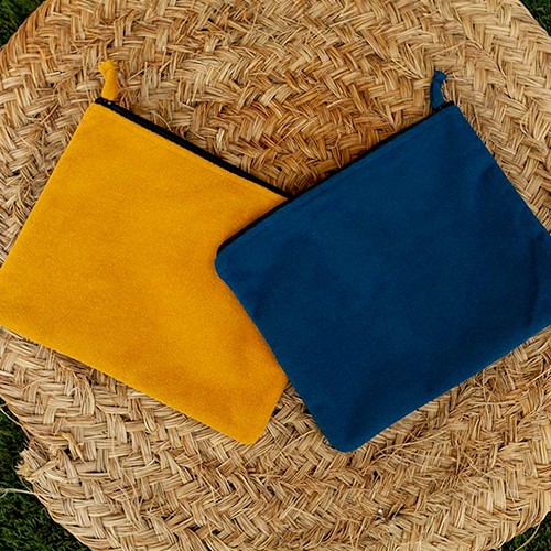 Zippered pouch Annatto