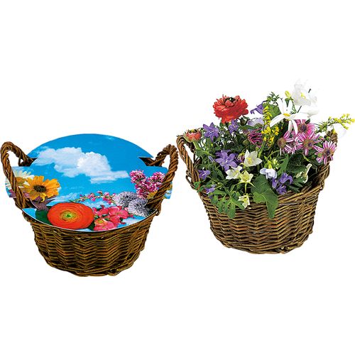 Panier en osier Croissance Florale Panier en osier Croissance Florale
