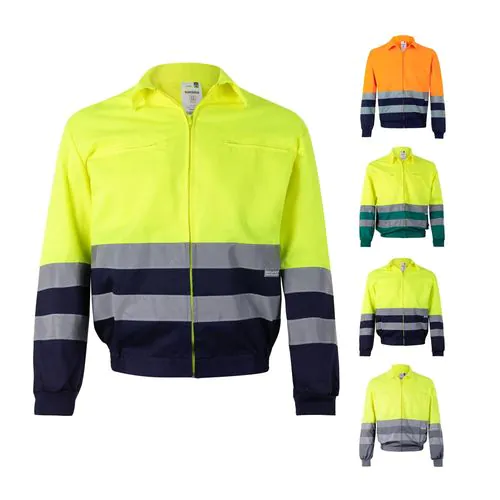 VL NEPTUNE LARGE. Chaqueta de sarga bicolor (210g/m²) en poliéster (80%) y algodón (20%) VL NEPTUNE LARGE. Chaqueta de sarga bicolor (210g/m²) en poliéster (80%) y algodón (20%)
