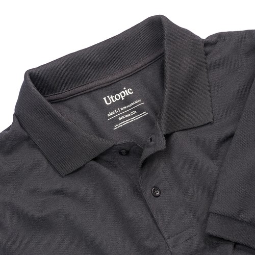 Polo 100% tissu régénéré