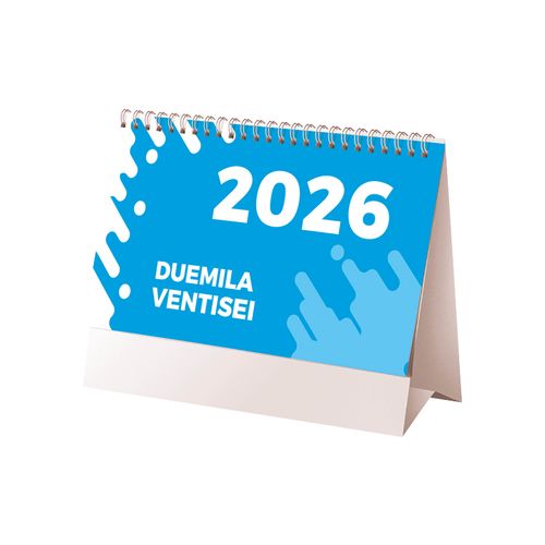 2026 Two-Colour Monthly Desk Calendar, 13 sheets on matte coated paper
