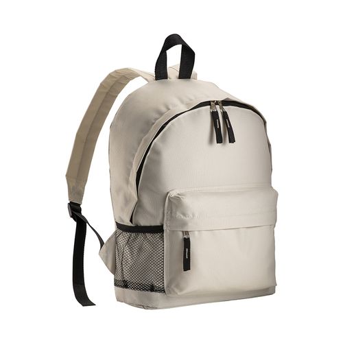 600D polyester 3-pocket backpack (one mesh side pocket). Adjustable shoulder straps 600D polyester 3-pocket backpack (one mesh side pocket). Adjustable shoulder straps