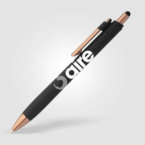 York Recycled Plastic Bronze Trim Stylus Ballpoint Pen