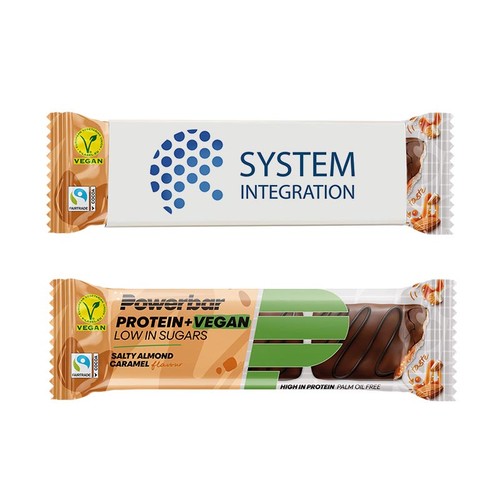 Powerbar with printed sleeve - Protein + Vegan