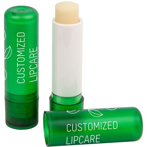 Bálsamo labial en barra, envase verde esmerilado y tapa, 4,6 g Bálsamo labial en barra, envase verde esmerilado y tapa, 4,6 g