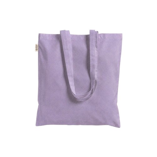 Plain-coloured shopper bag in 140 g/m2 recycled cotton. GRS certified Plain-coloured shopper bag in 140 g/m2 recycled cotton. GRS certified