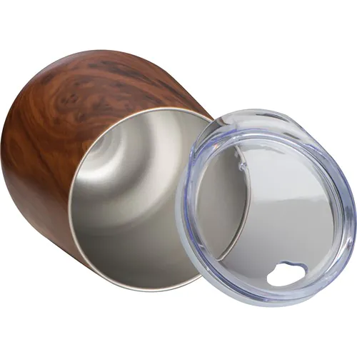 Taza de acero inoxidable con aspecto de madera Brighton Taza de acero inoxidable con aspecto de madera Brighton