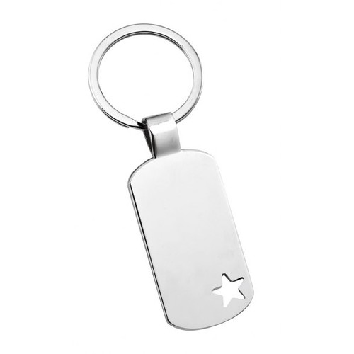 PORTE-CLES RECTANGULAIRE-TROU ETOILE PORTE-CLES RECTANGULAIRE-TROU ETOILE