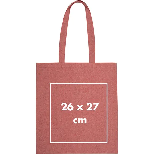 Borsa in cotone riciclato con manici lunghi LAMBERTO Borsa in cotone riciclato con manici lunghi LAMBERTO